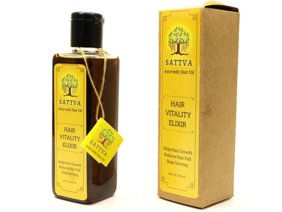 Sattva Hair Vitality Elixir Ayurvedic Oil Review MBF Blog