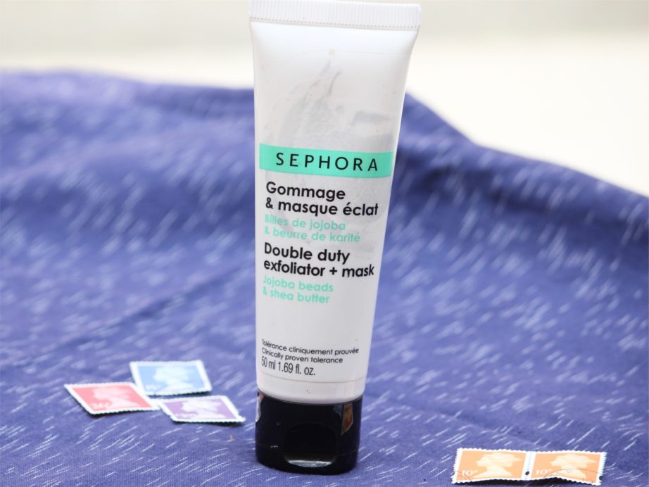 Sephora Double Duty Exfoliator + Mask Review, Swatches Blog MBF