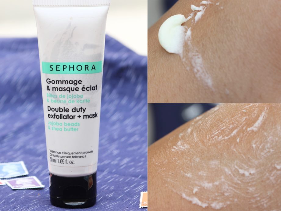 Sephora Double Duty Exfoliator + Mask Review, Swatches MBF Blog