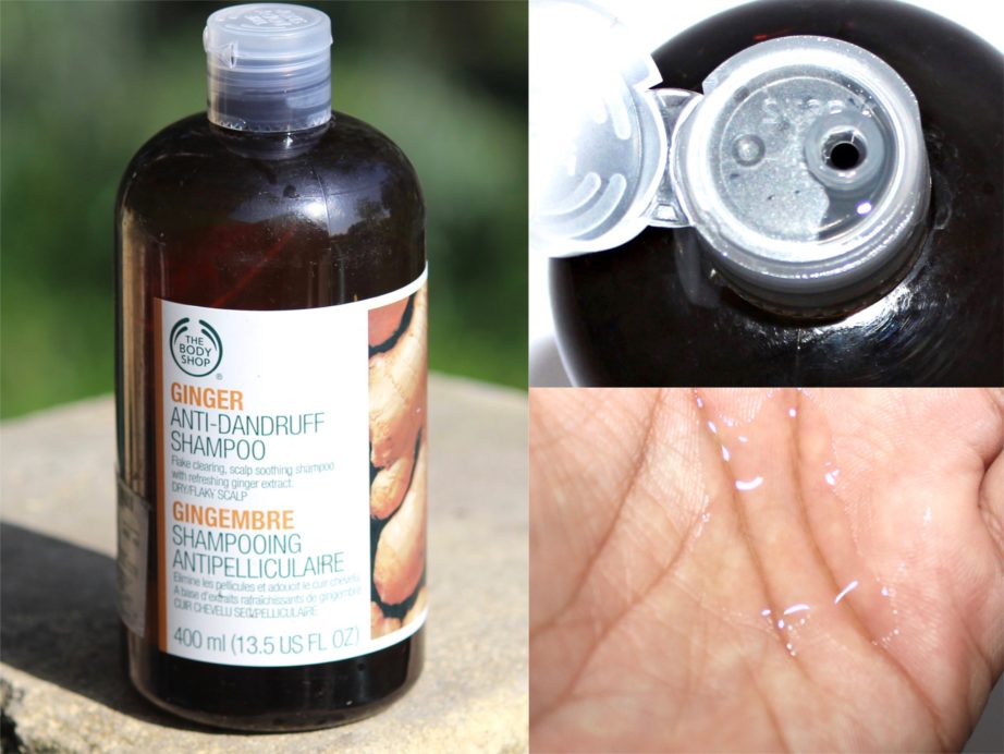 The Body Shop Ginger Anti Dandruff Shampoo Review Swatches