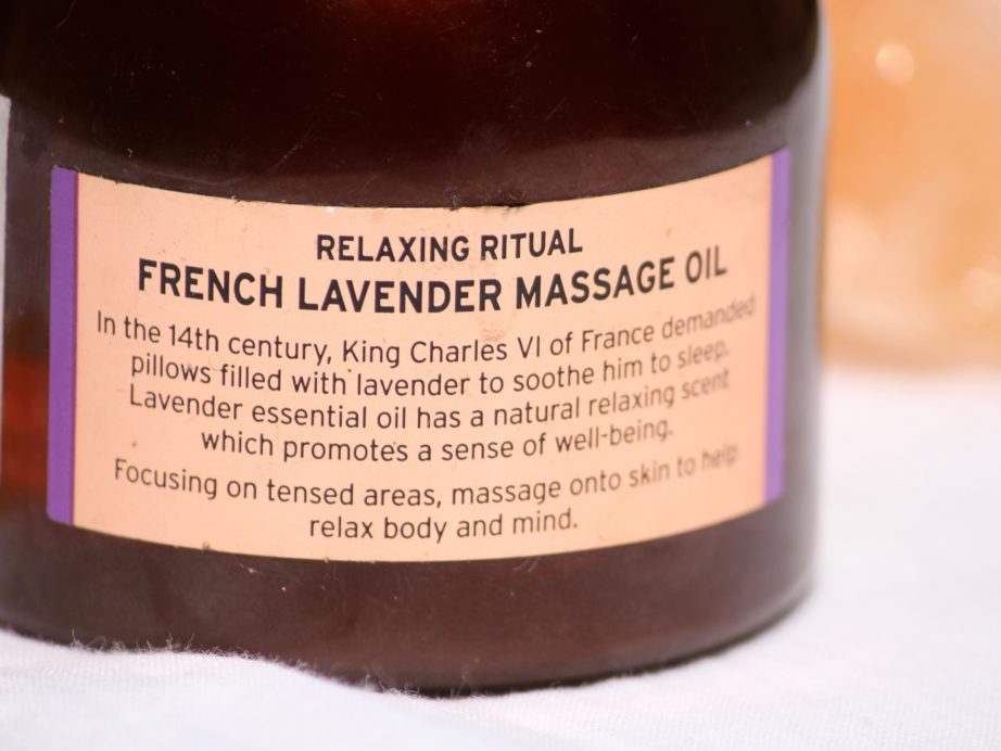 The Body Shop Spa Of The World French Lavender Massage Oil Review King Charles London