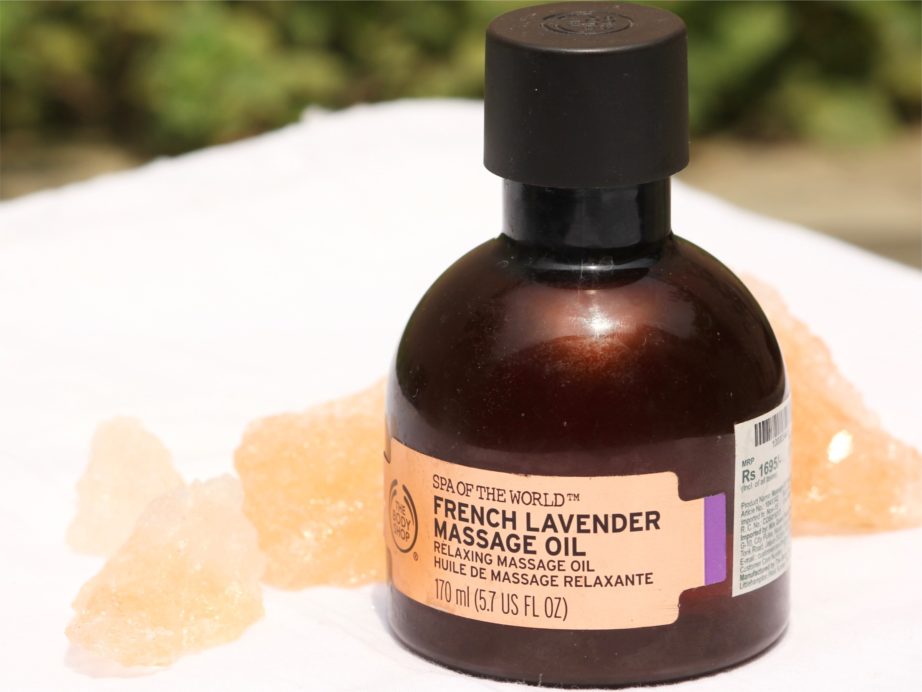 The Body Shop Spa Of The World French Lavender Massage Oil Review MBF Blog