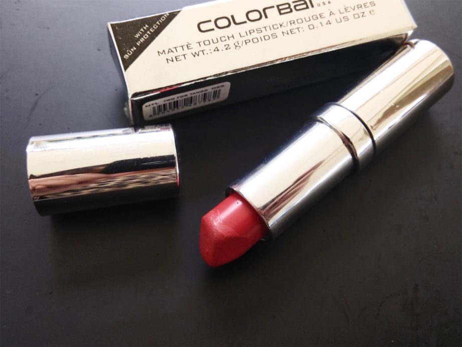 Colorbar Matte Touch Lipstick Two For Tango Review, Swatches on MBF