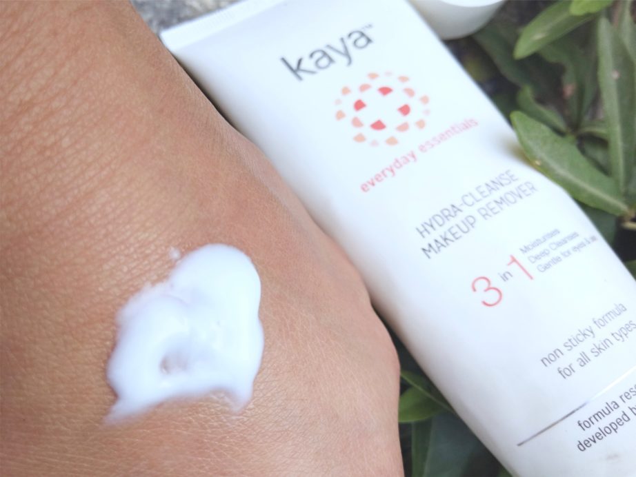 Kaya Hydra Cleanse Makeup Remover Review, Swatches, Demo blog MBF