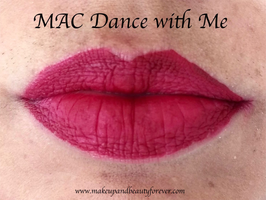 MAC Dance with Me Retro Matte Liquid Lipcolour Review, Swatches on Lips