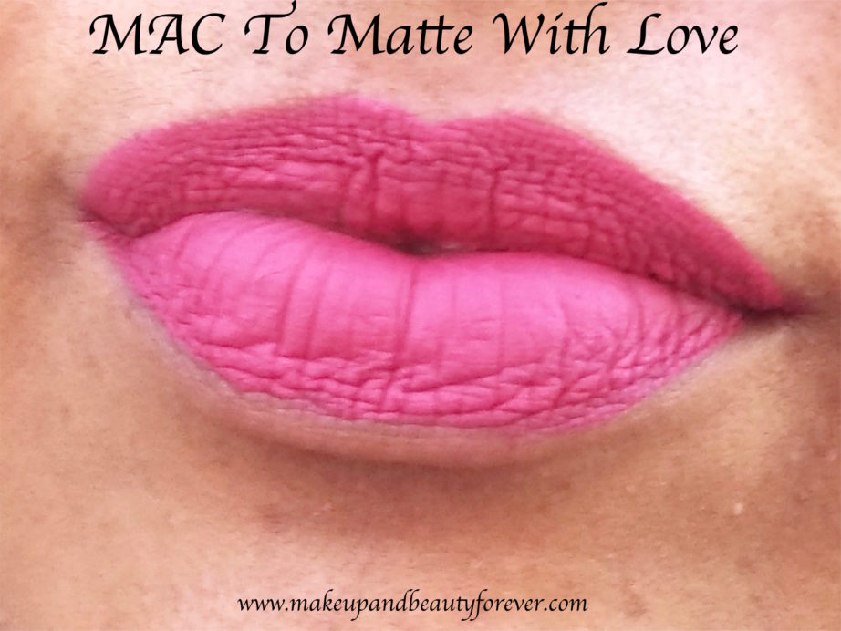 MAC To Matte With Love Retro Matte Liquid Lipcolour Review, Swatches Lips