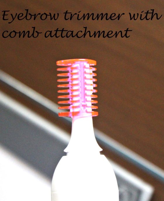 Veet Sensitive Touch Expert Electric Trimmer Review eyebrow