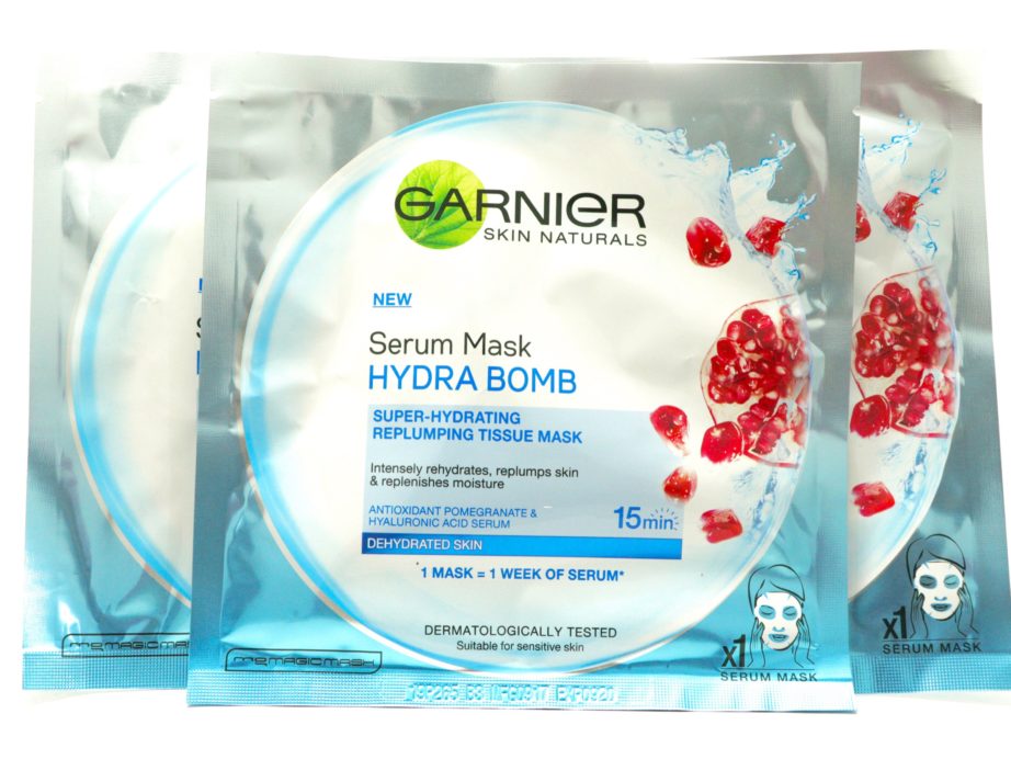 Garnier Hydra Bomb Super Hydrating Replumping Tissue Serum Mask Review MBF Blog