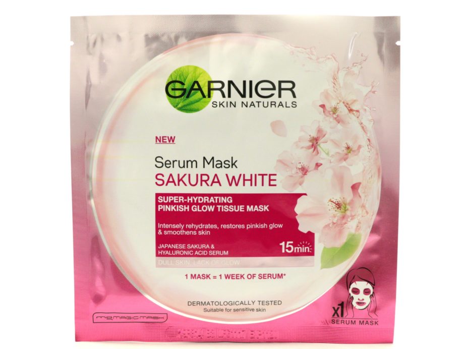 Garnier Sakura White Super Hydrating Pinkish Glow Serum Mask Review