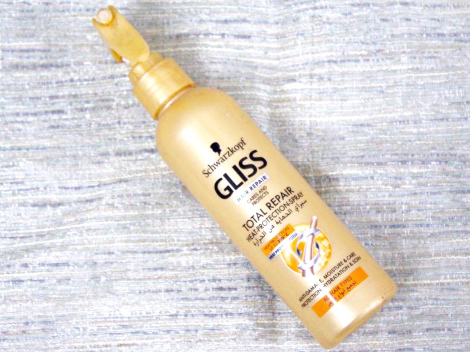 Schwarzkopf Gliss Total Repair Heat Protection Spray Review Blog MBF