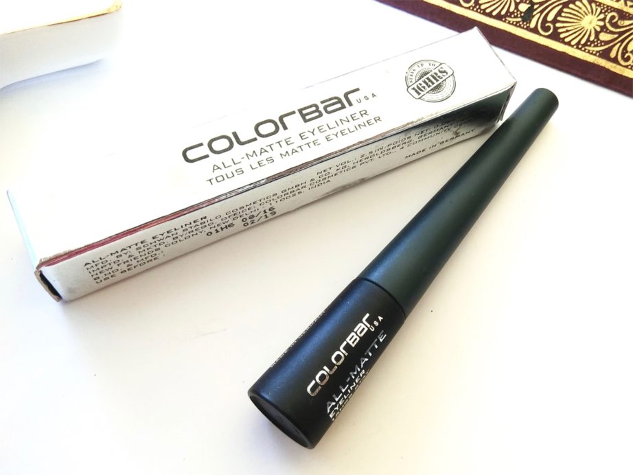 Colorbar All Matte Eyeliner Matte Green 004 Review, Swatches packaging