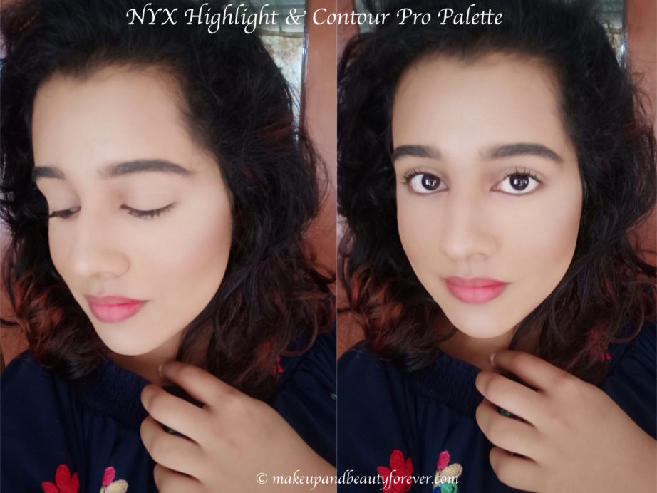 NYX Highlight & Contour Pro Palette Review, Swatches MBF Makeup Look