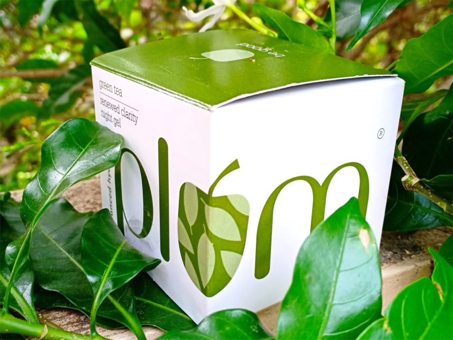 Plum Green Tea Renewed Clarity Night Gel Review, Swatches Packaging