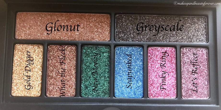 Smashbox Bold Glitter Cover Shot Eye Palette Review, Swatches Shades MBF