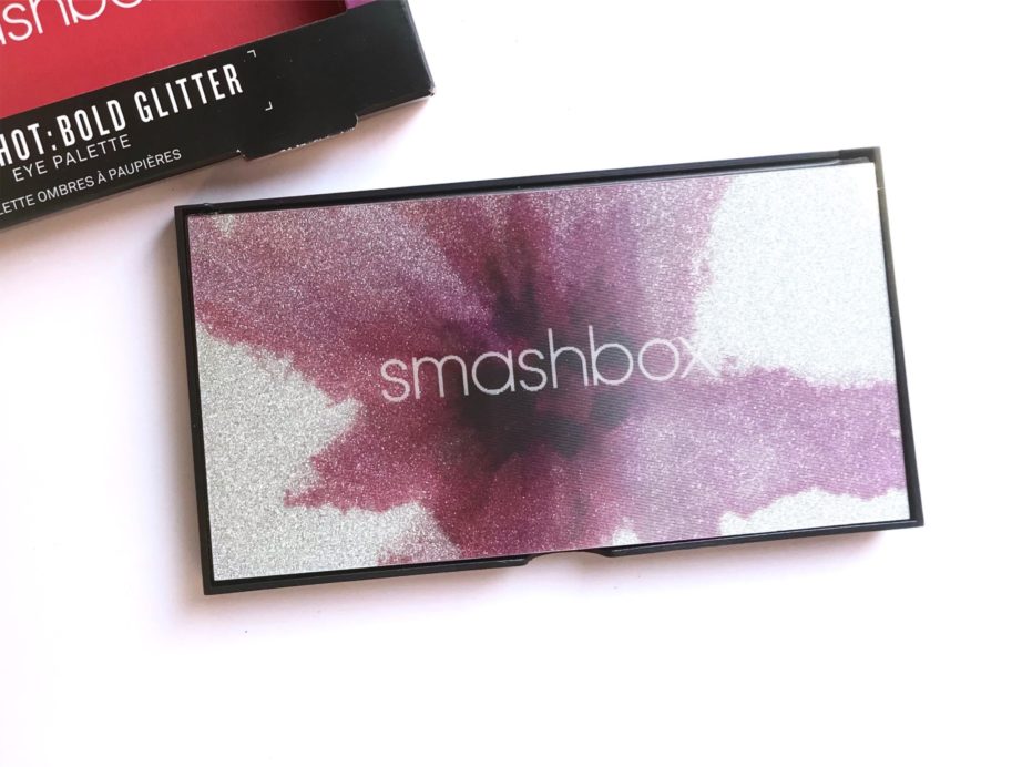Smashbox Bold Glitter Cover Shot Eye Palette Review, Swatches front