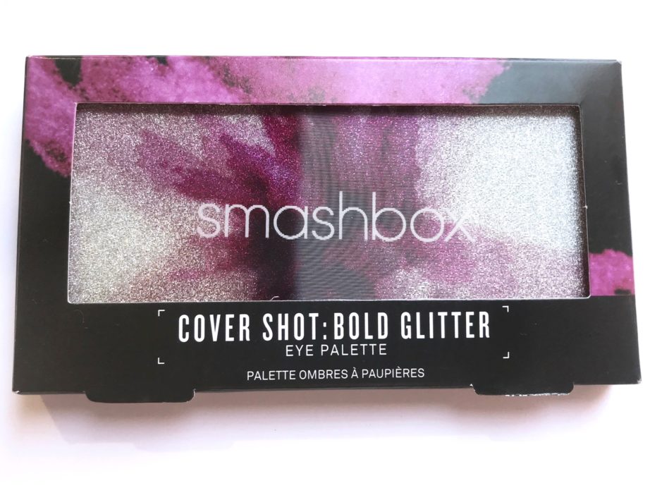 Smashbox Bold Glitter Cover Shot Eye Palette Review, Swatches packaging