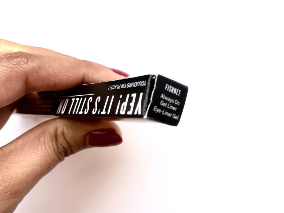 Smashbox Fishnet Always On Gel Liner Review, Swatches packaging