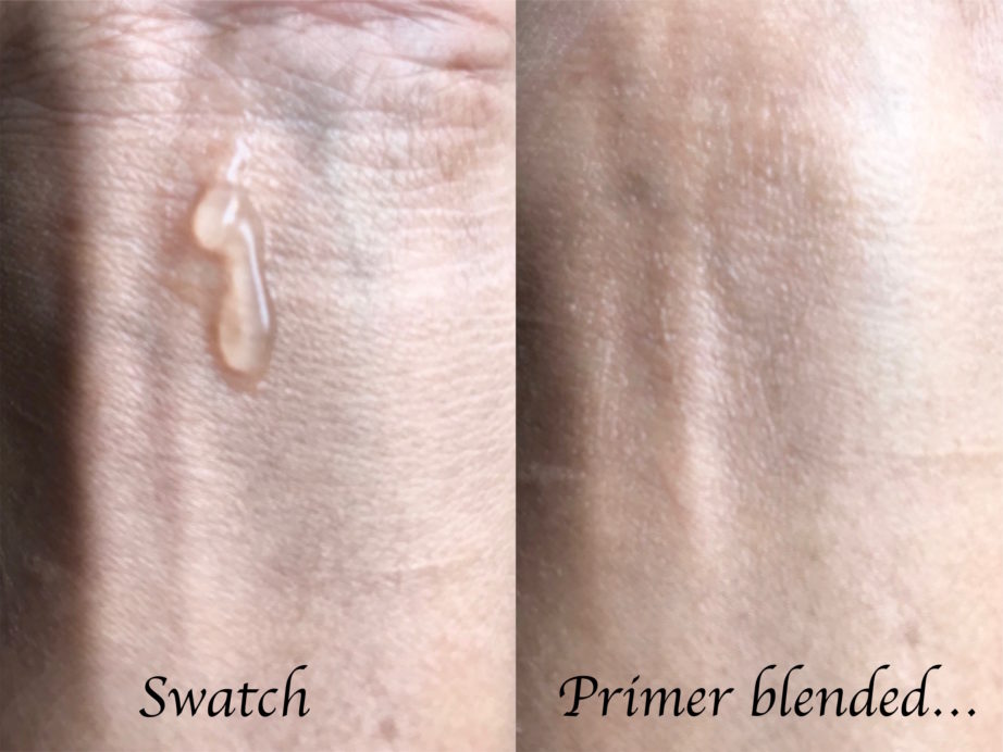 Smashbox The Original Photo Finish Smooth & Blur Primer Review, Swatches skin before after