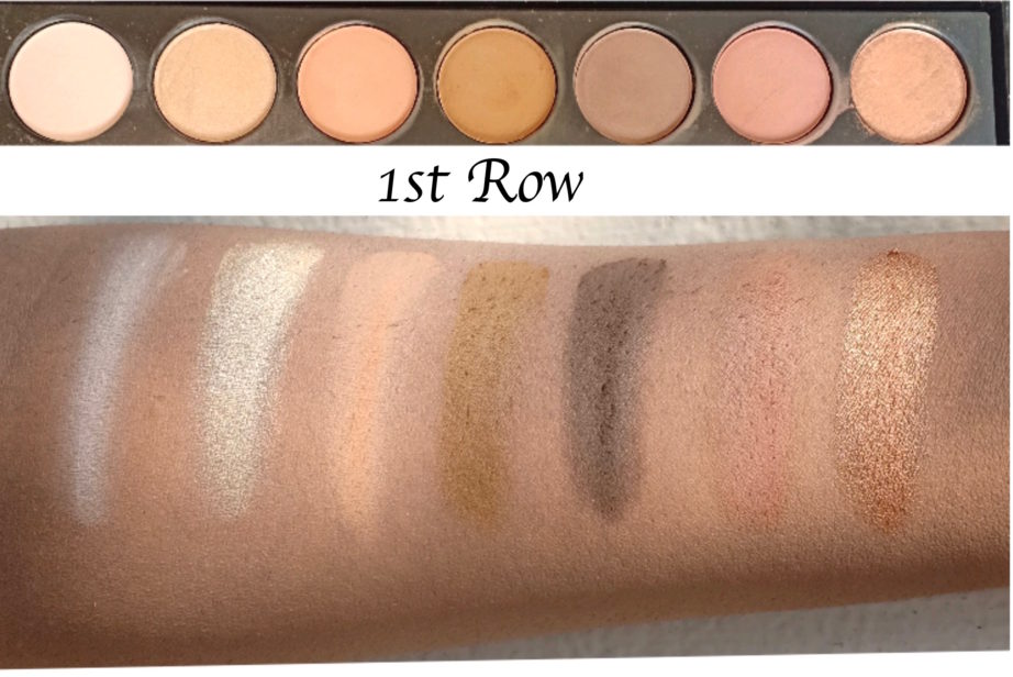 Absolute New York ICON Pro Eyeshadow Palette Sahara Sunset Review, Swatches 1