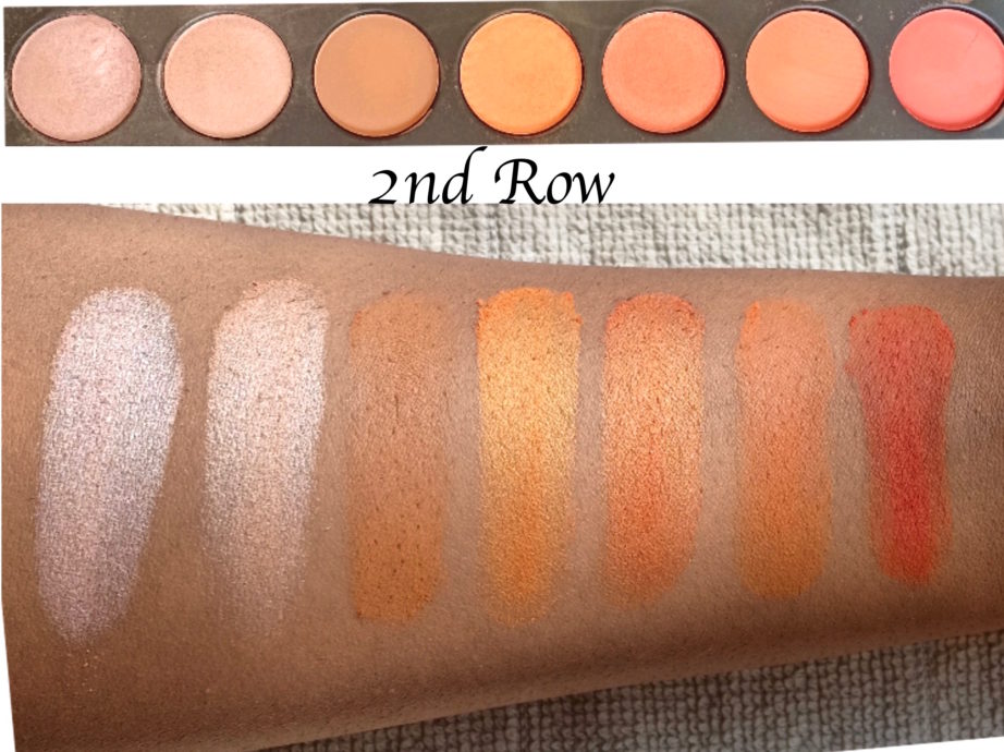 Absolute New York ICON Pro Eyeshadow Palette Sahara Sunset Review, Swatches 2