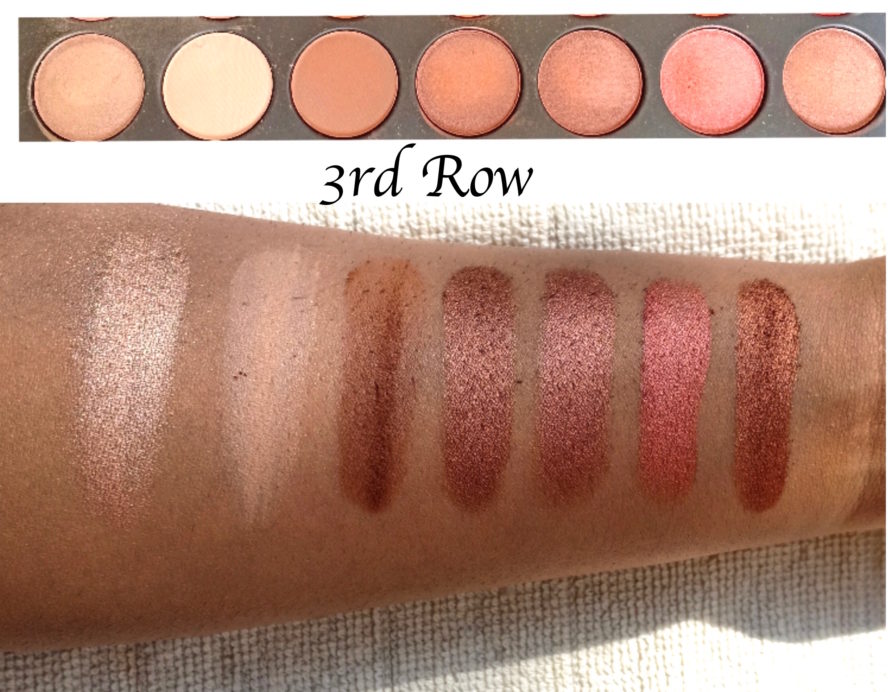 Absolute New York ICON Pro Eyeshadow Palette Sahara Sunset Review, Swatches 3