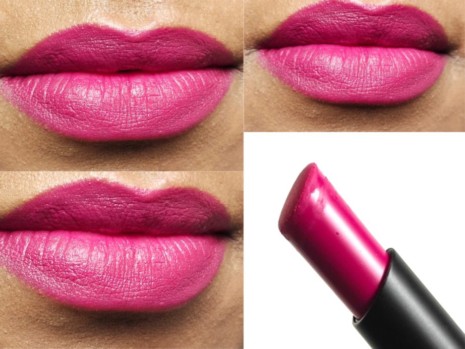 SUGAR Hidden Magenta 07 Nothing Else Matter Longwear Lipstick Review, Swatches On Lips
