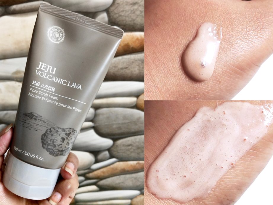 The Face Shop Jeju Volcanic Lava Scrub Foam Review, Swatches MBF Blog