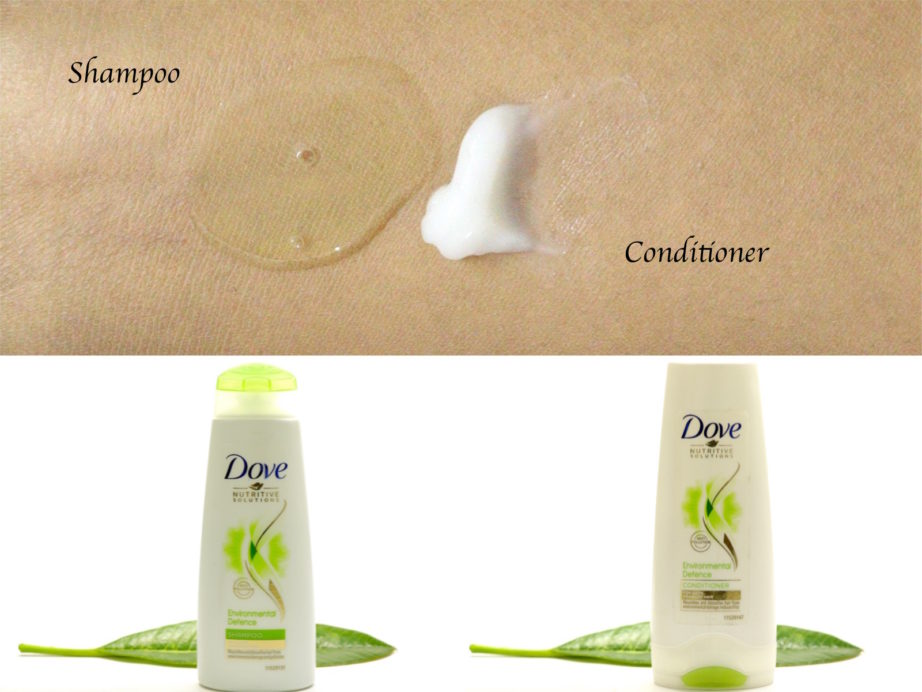 Dove Environmental Defence Shampoo and Conditioner Review Swatches