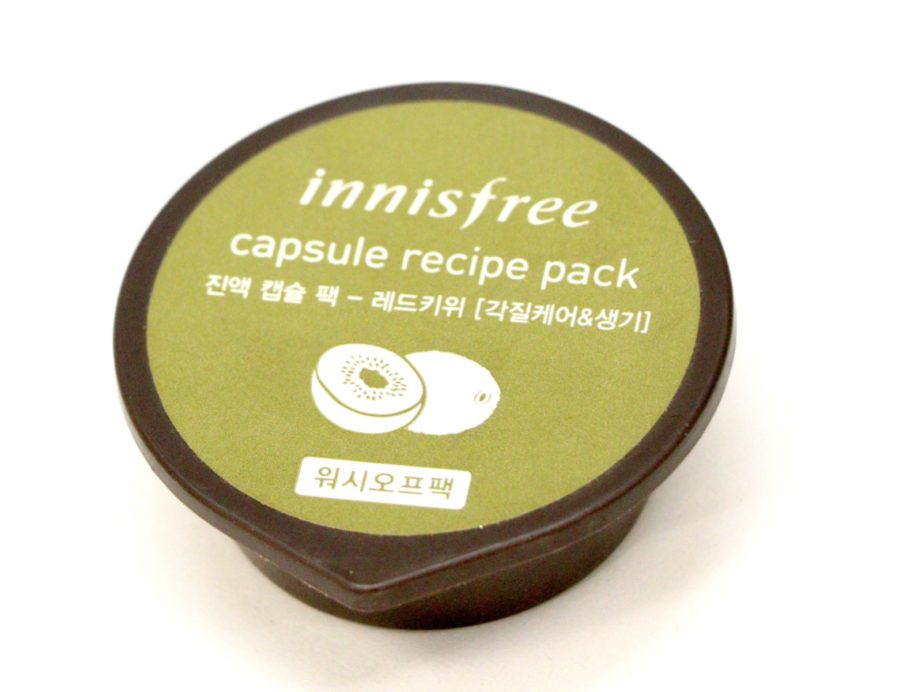 Innisfree Red Kiwi Capsule Recipe Pack Review top