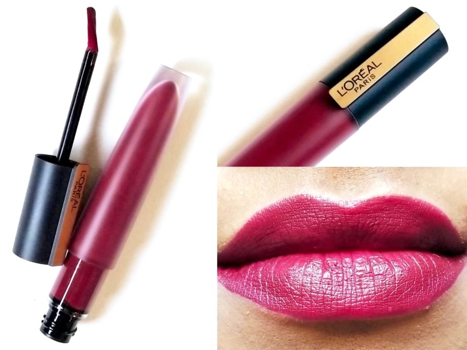 L’Oreal Rouge Signature Matte Liquid Lipstick I Enjoy 103 Review, Swatches