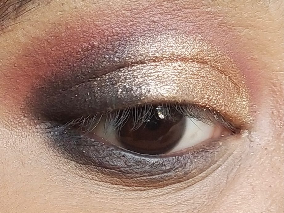 Makeup Revolution I Heart Chocolate Rose Gold EyeShadow Palette Review, Swatches MBF Eye Makeup 3