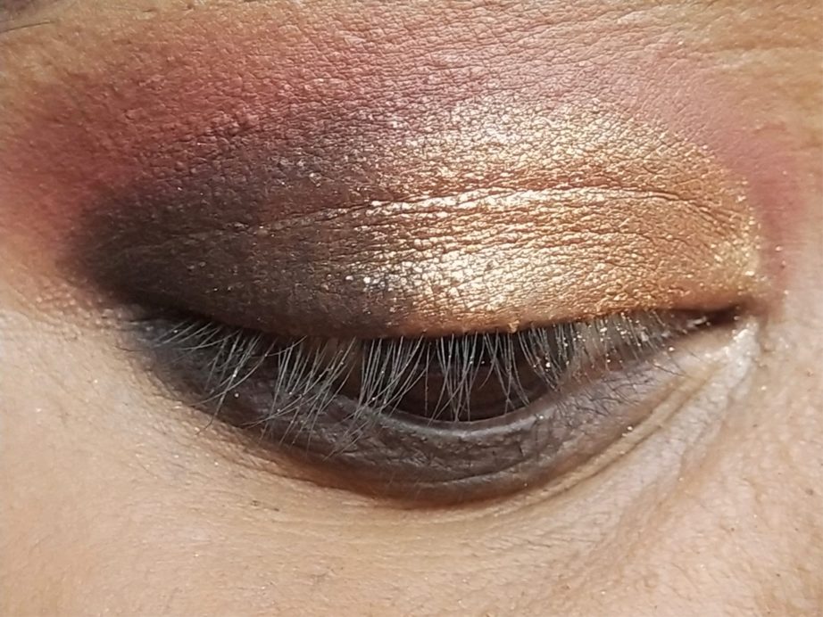 Makeup Revolution I Heart Chocolate Rose Gold EyeShadow Palette Review, Swatches MBF Eye Makeup 4