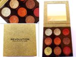 Makeup Revolution Pressed Glitter Palette Midas Touch Review, Swatches