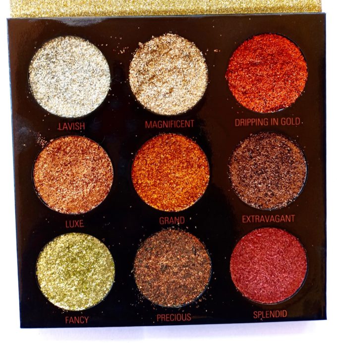 Makeup Revolution Pressed Glitter Palette Midas Touch Review, Swatches MBF