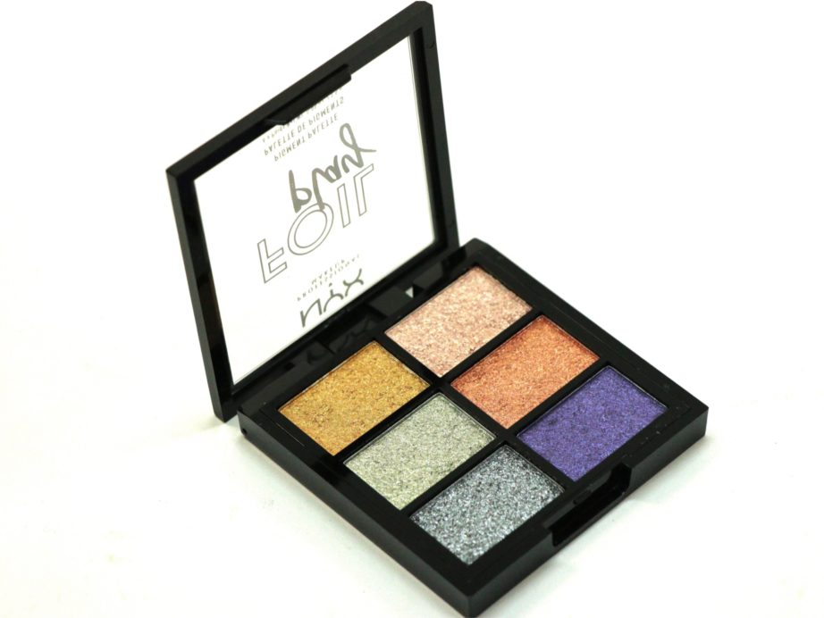 NYX Foil Play Pigment Palette Magnetic Pull Review, Swatches