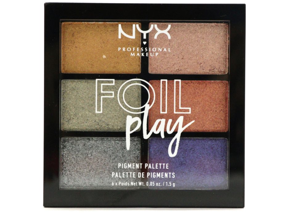 NYX Foil Play Pigment Palette Magnetic Pull Review, Swatches MBF