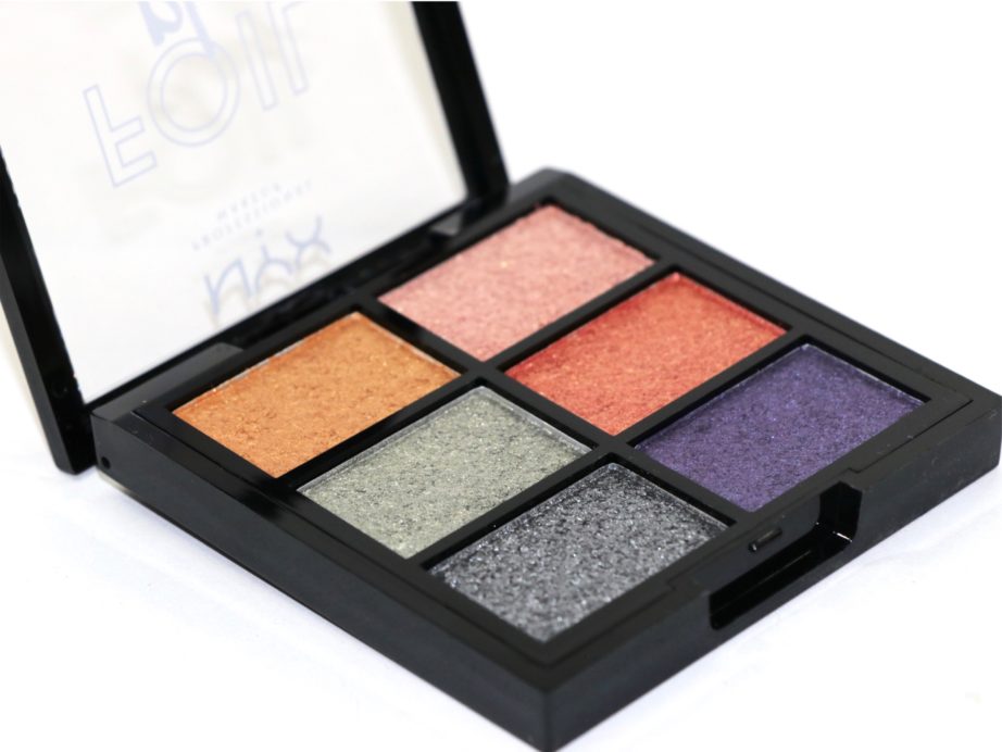 NYX Foil Play Pigment Palette Magnetic Pull Review, Swatches MBF Blog
