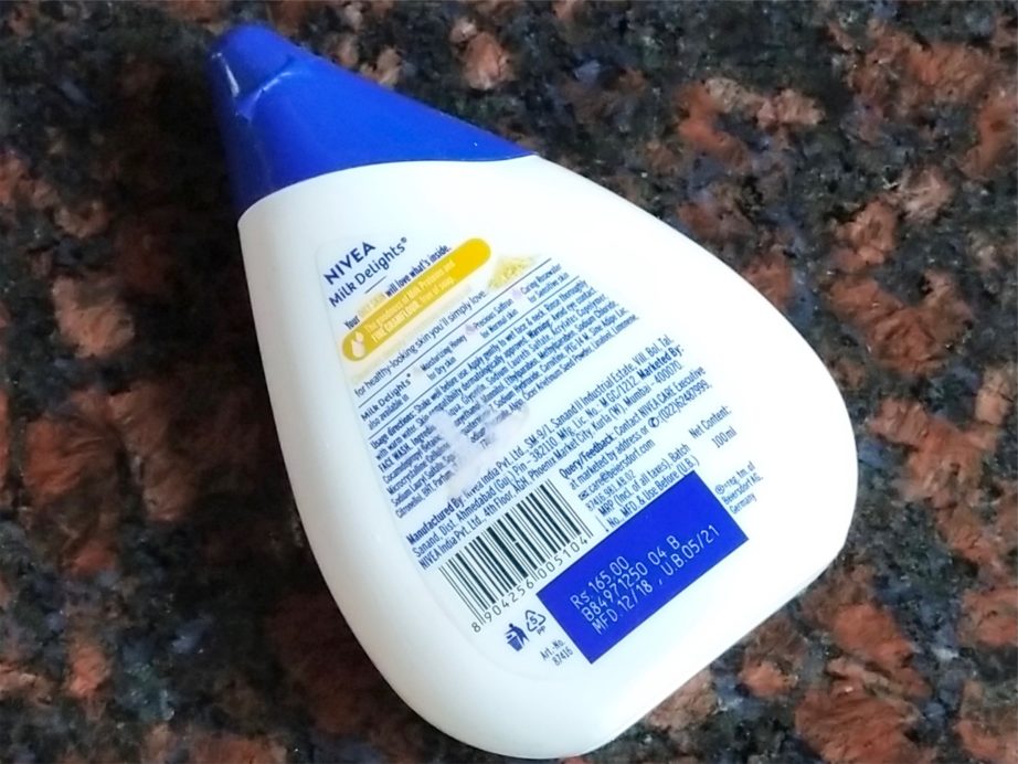 Nivea Milk Delights Fine Gramflour Face Wash Review, Swatches details