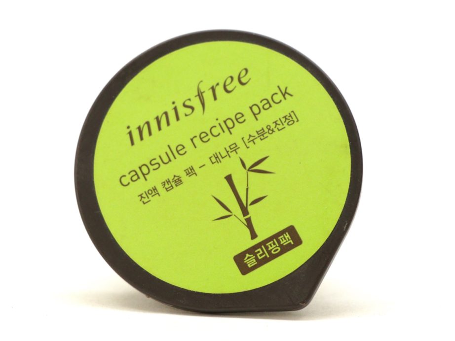 Innisfree Bamboo Capsule Recipe Pack Review