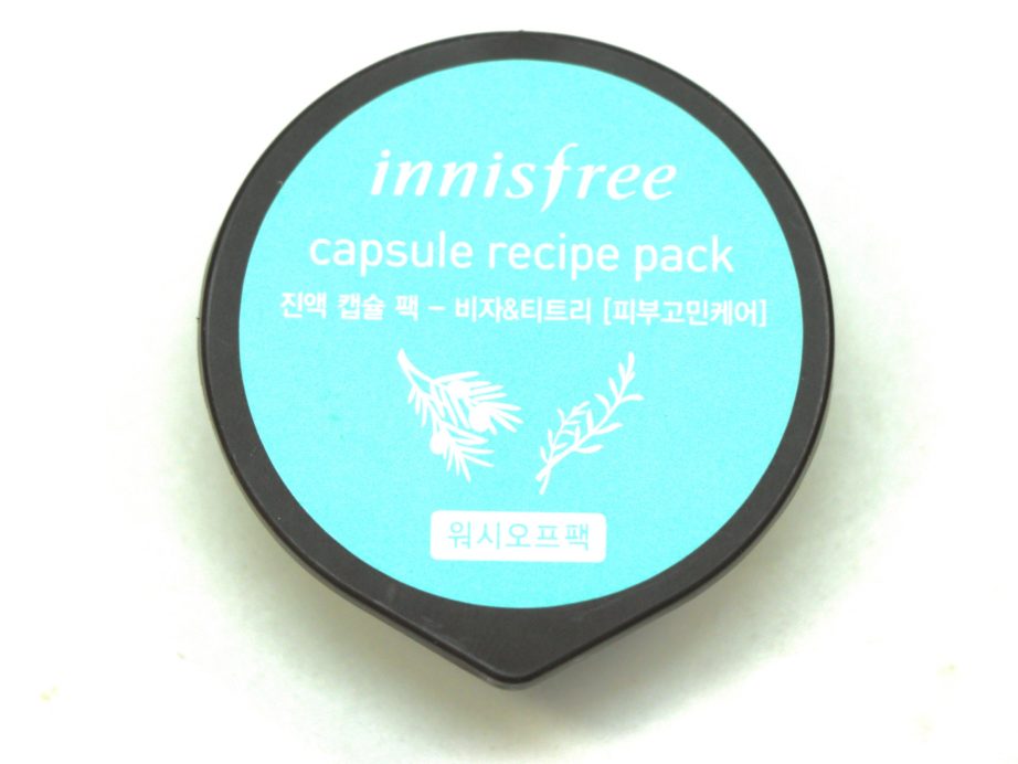 Innisfree Bija & Tea Tree Capsule Recipe Pack Review