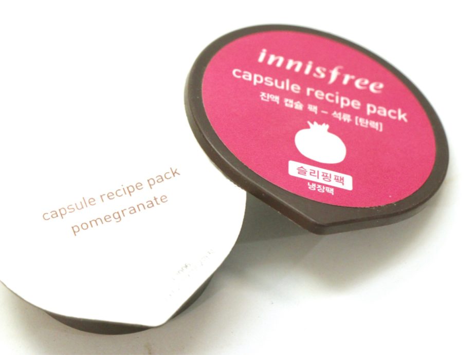 Innisfree Pomegranate Capsule Recipe Pack Review MBF Blog