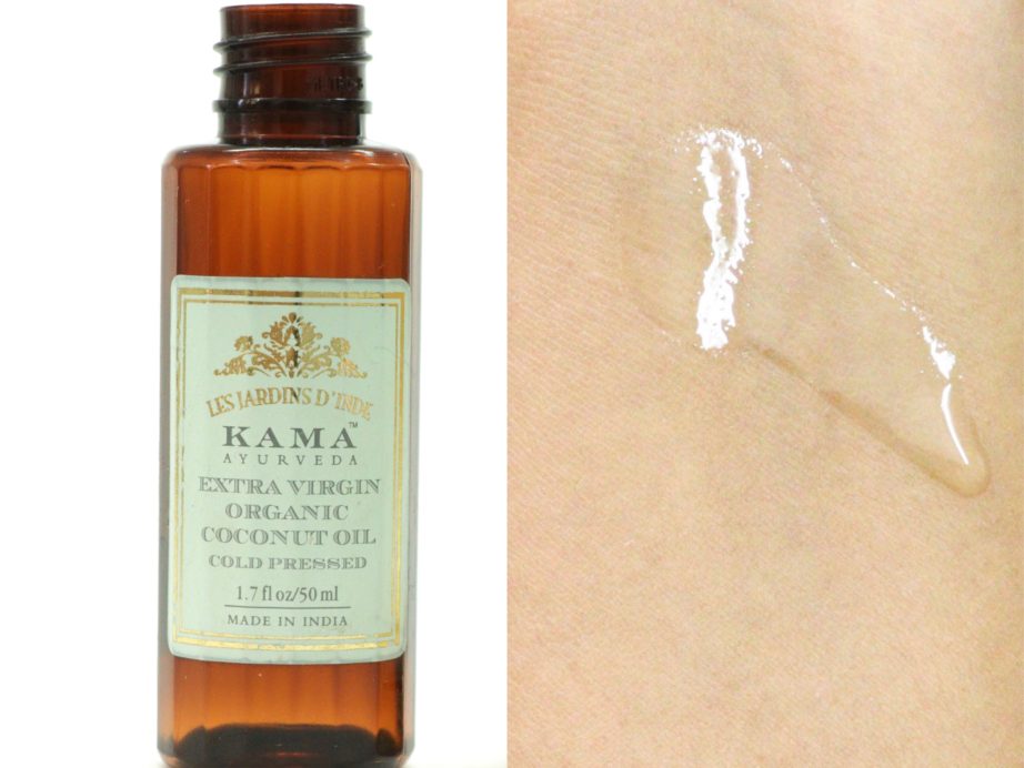 Kama Ayurveda Extra Virgin Organic Coconut Oil Review swatches