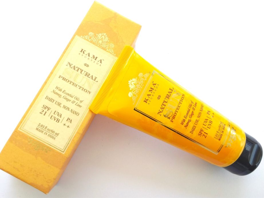 Kama Ayurveda Natural Sun Protection Sunscreen Review