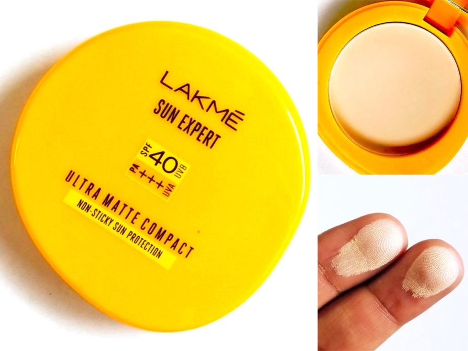 Lakme Sun Expert Ultra Matte SPF 40 Pa+++ Compact Review, Swatches