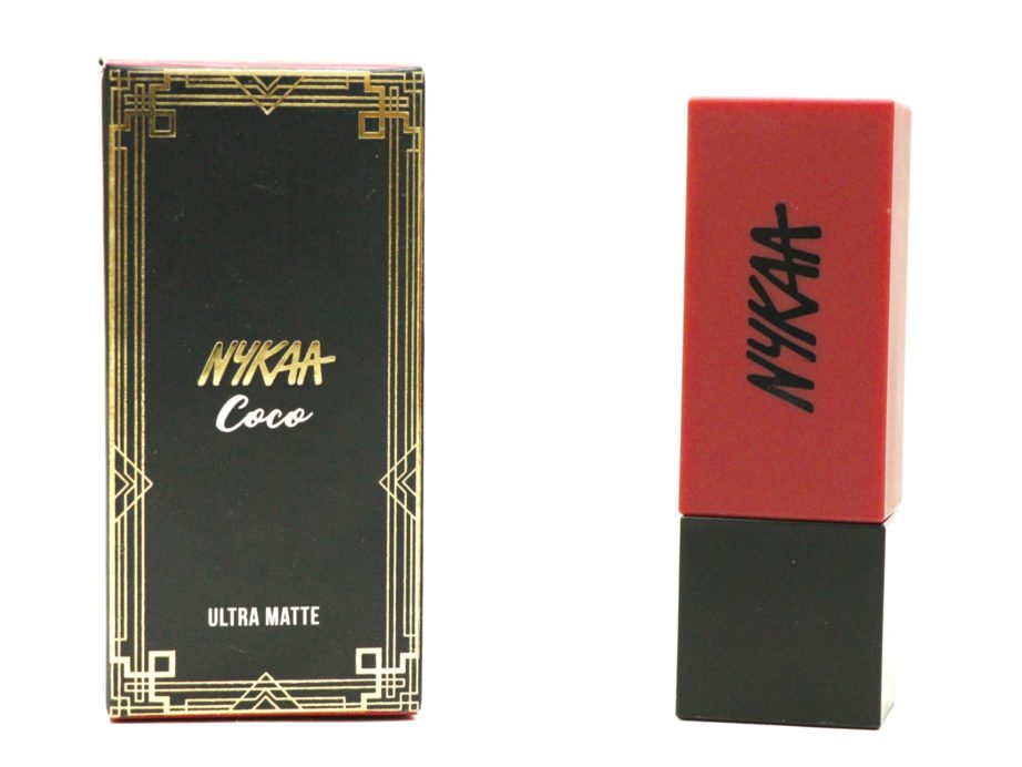 Nykaa Ultra Matte Lipstick Coco 17 Review MBF Blog