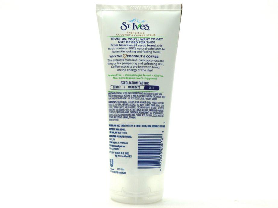 St. Ives Energizing Coconut & Coffee Scrub Review details