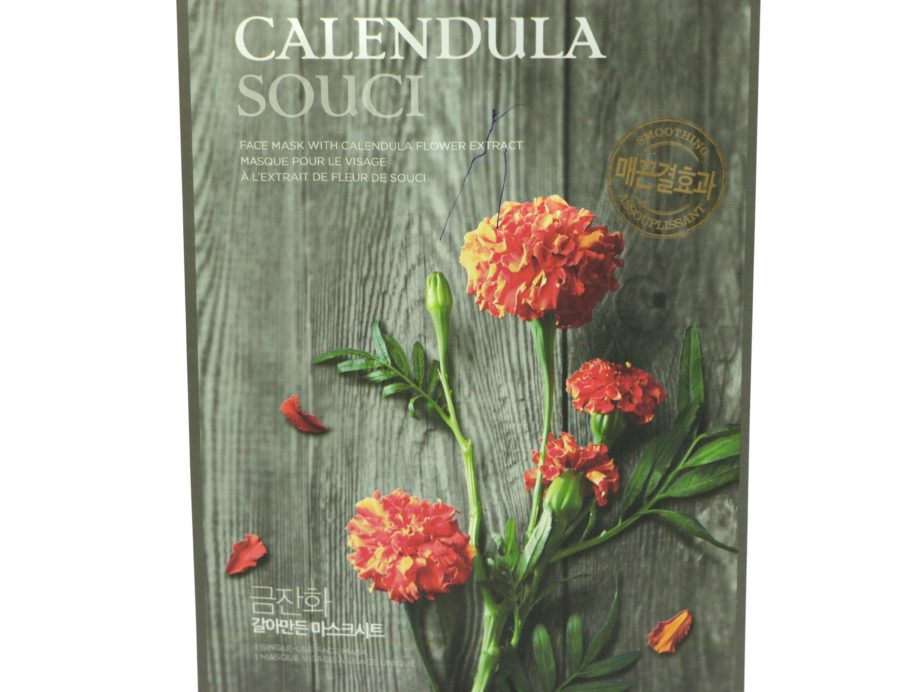 The Face Shop Calendula Real Nature Face Mask Review front
