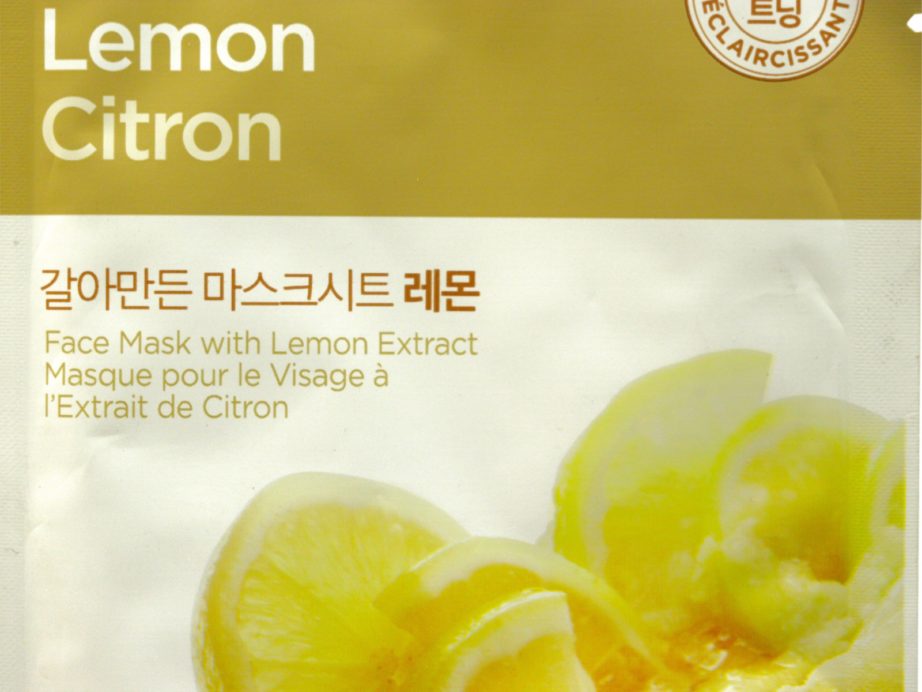 The Face Shop Lemon Real Nature Face Mask Review focus
