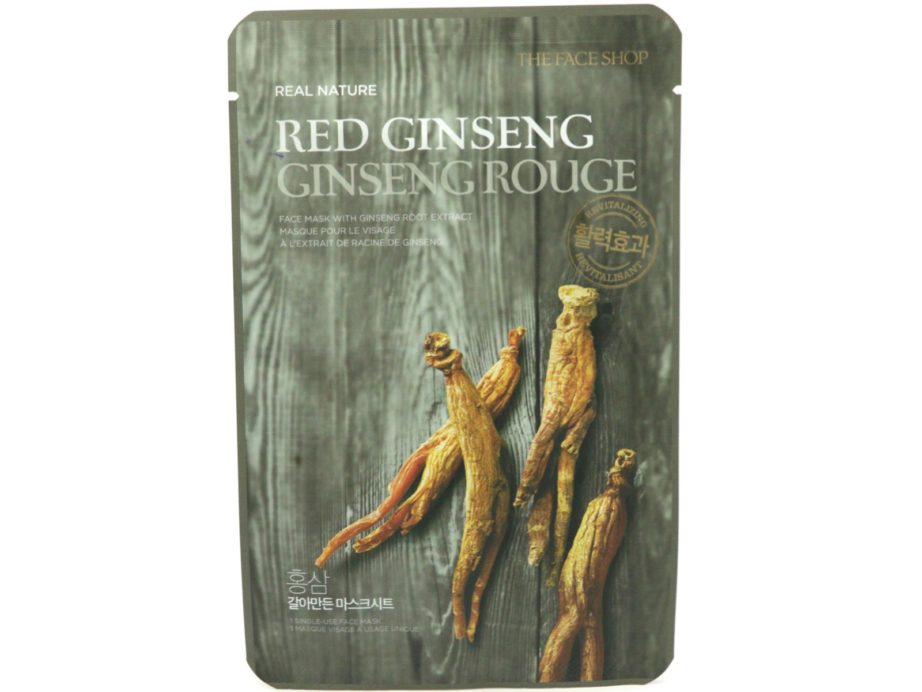 The Face Shop Red Ginseng Real Nature Face Mask Review