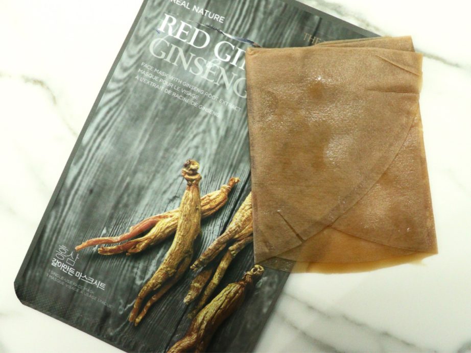The Face Shop Red Ginseng Real Nature Face Mask Review Blog MBF